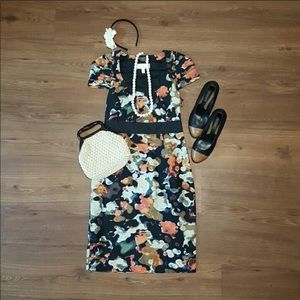 Anthropologie Floral dress